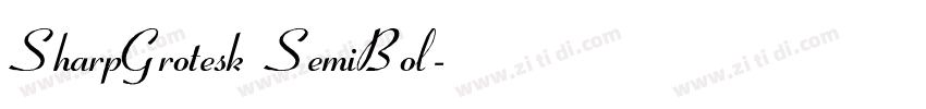SharpGrotesk SemiBol字体转换